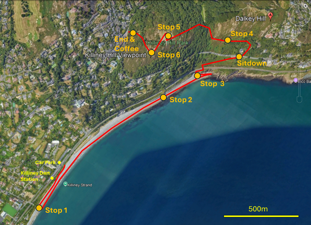The route for the day